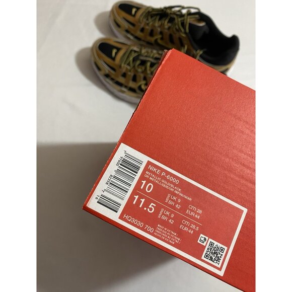 New Men’s Size 10 - Nike P-6000 Metallic Gold HQ3030 700